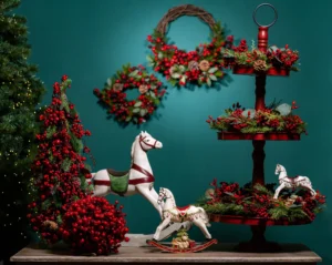 allestimento vetrine di Natale