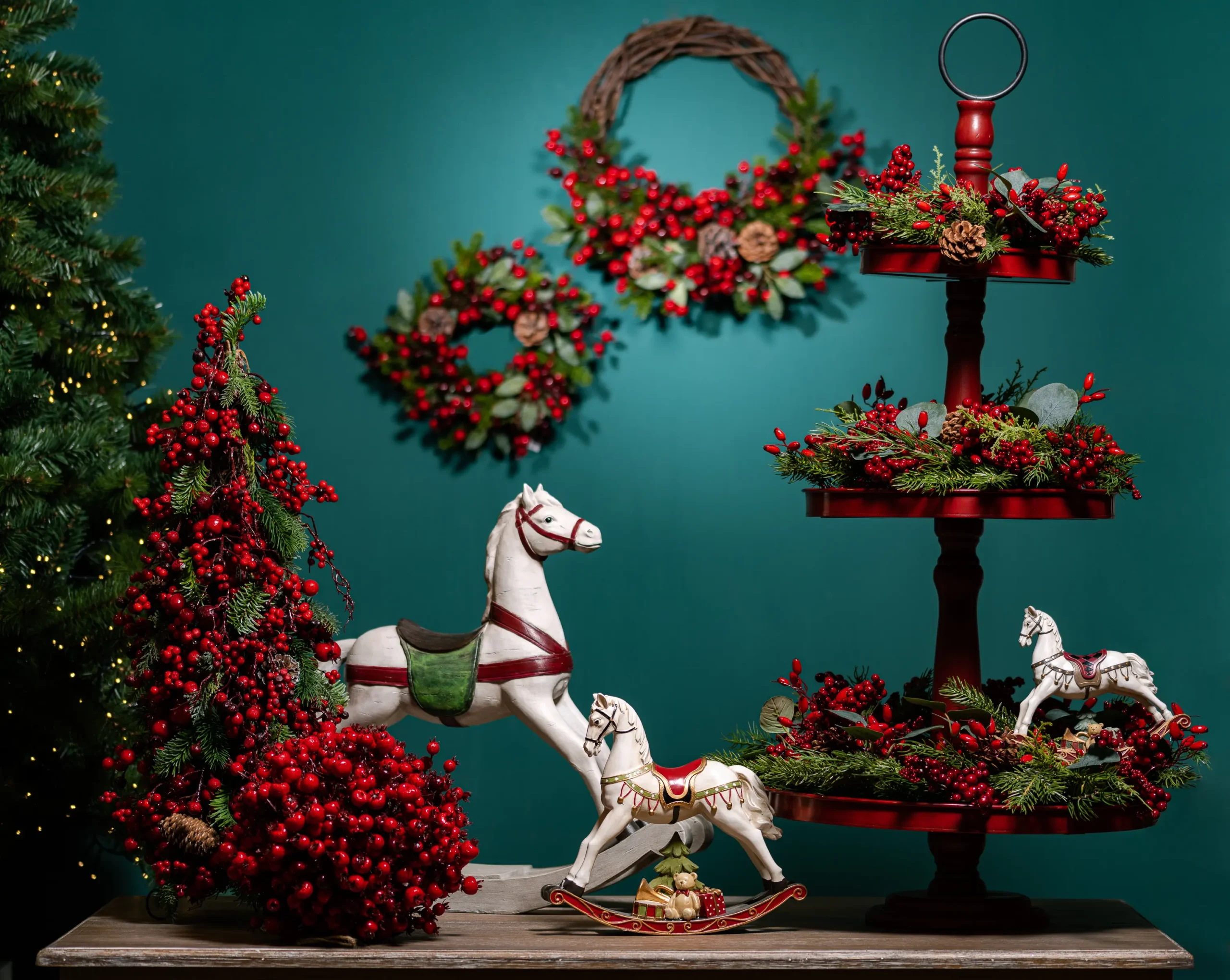 allestimento vetrine di Natale
